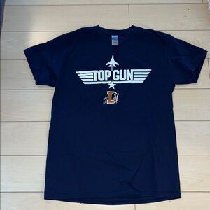 Vintage Top Gun Style Bull Durham Bulls Blue youth kids baseball t shirt M